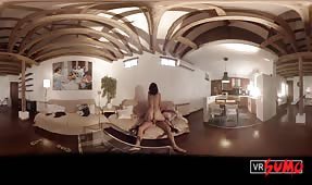 VR Porn Video - Big Titted Babe Fucks a Stranger in the Penthouse Suite