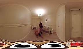 VR Porn Video - Lesbian Dominatrix Punishes Her Slave in the Chandelier Room